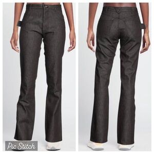 NWT BOTTEGA VENETA Womens Dark Brown High Waisted Denim, EU size 36/ US Size 0